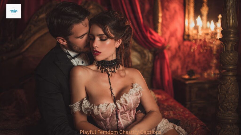 Playful Femdom Chastity Captions