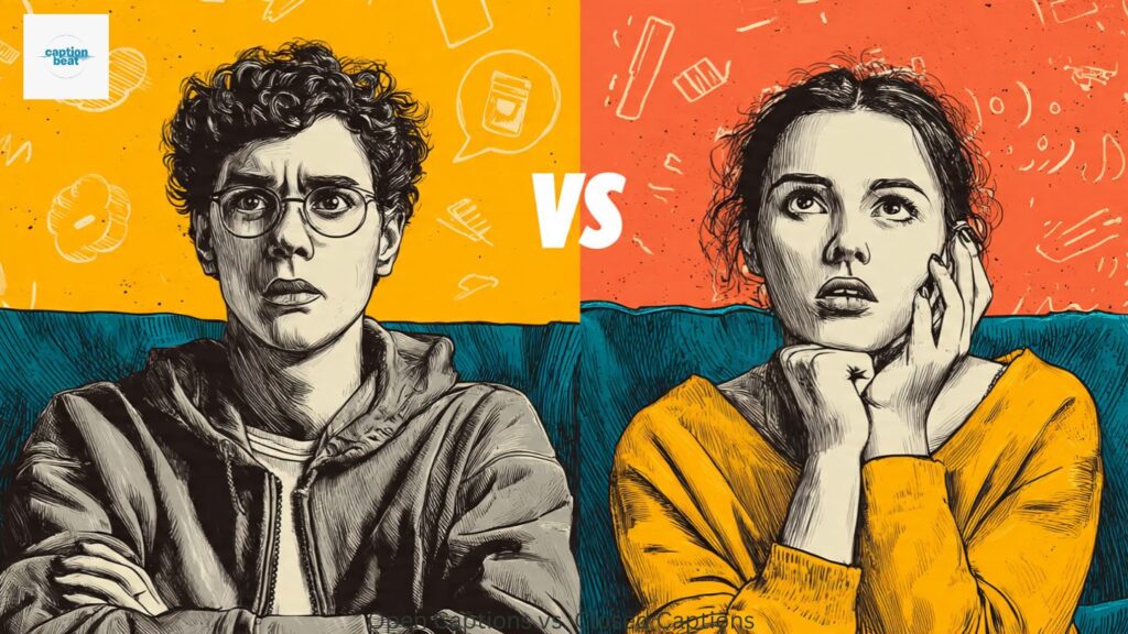 Open Captions vs. Closed Captions 