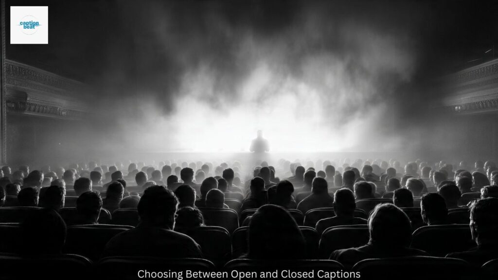 Choosing Between Open and Closed Captions