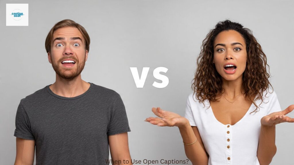 When to Use Open Captions?