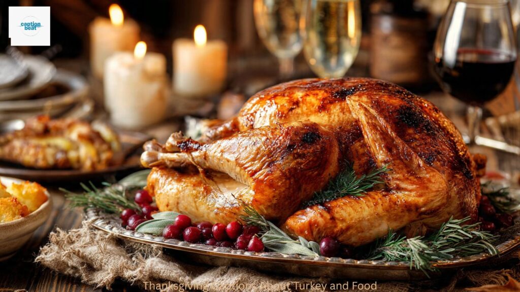 Thanksgiving Captions About Turkey and Food