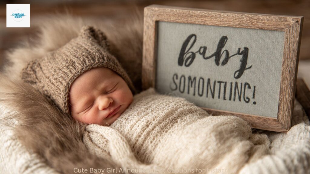 Cute Baby Girl Announcement Captions for Instagram