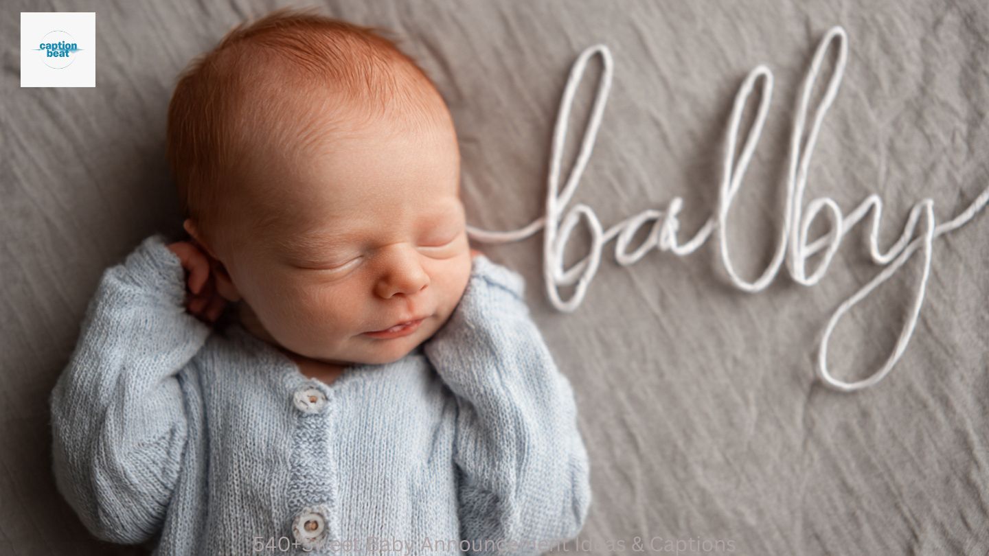 540+Sweet Baby Announcement Ideas & Captions