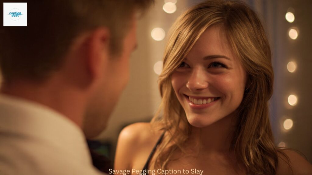 Savage Pegging Caption to Slay