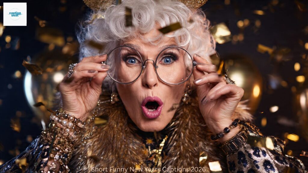 Short Funny New Years Captions 2026