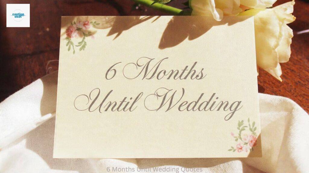 6 Months Until Wedding Quotes