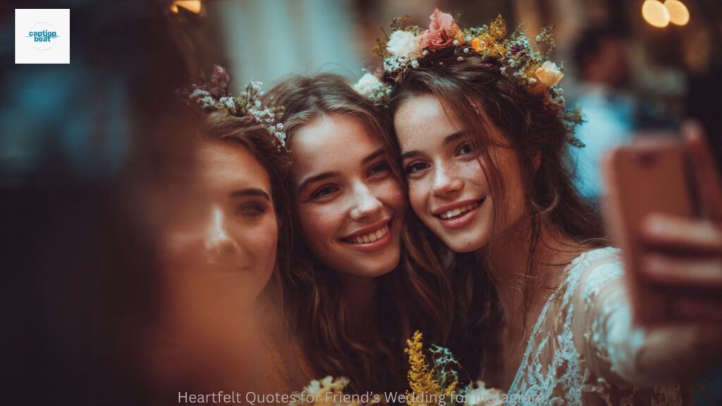 Heartfelt Quotes for Friendโs Wedding for Instagram
