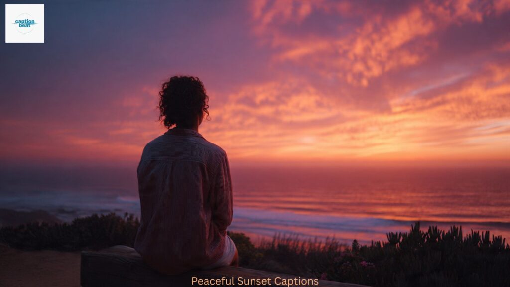 Peaceful Sunset Captions