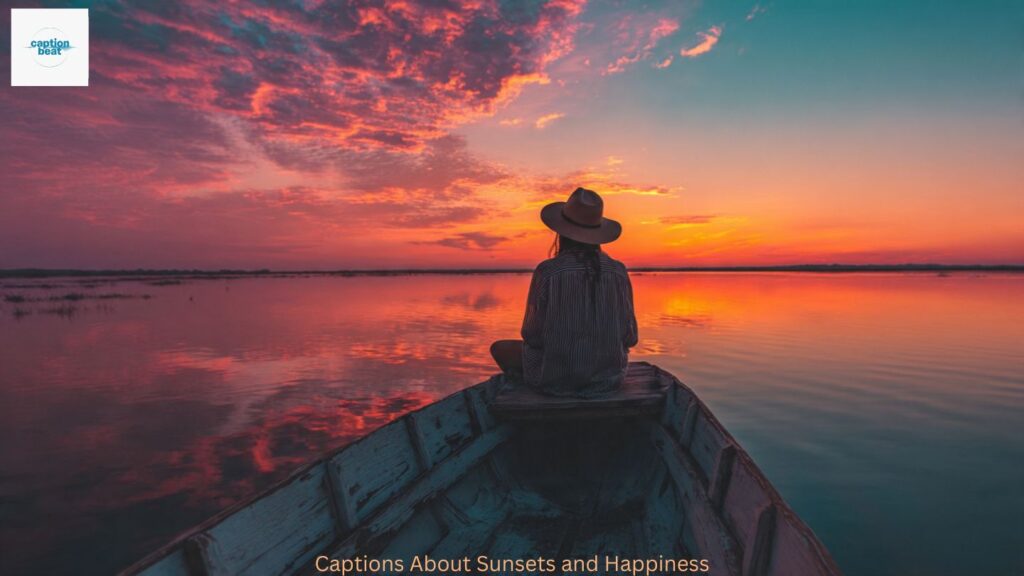 Captions About Sunsets and Happiness