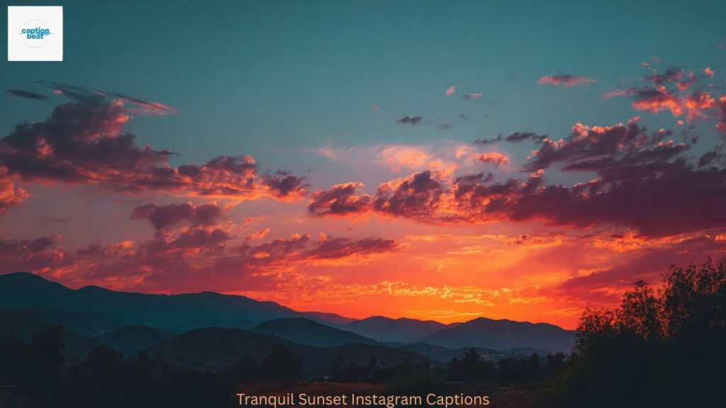 Tranquil Sunset Instagram Captions