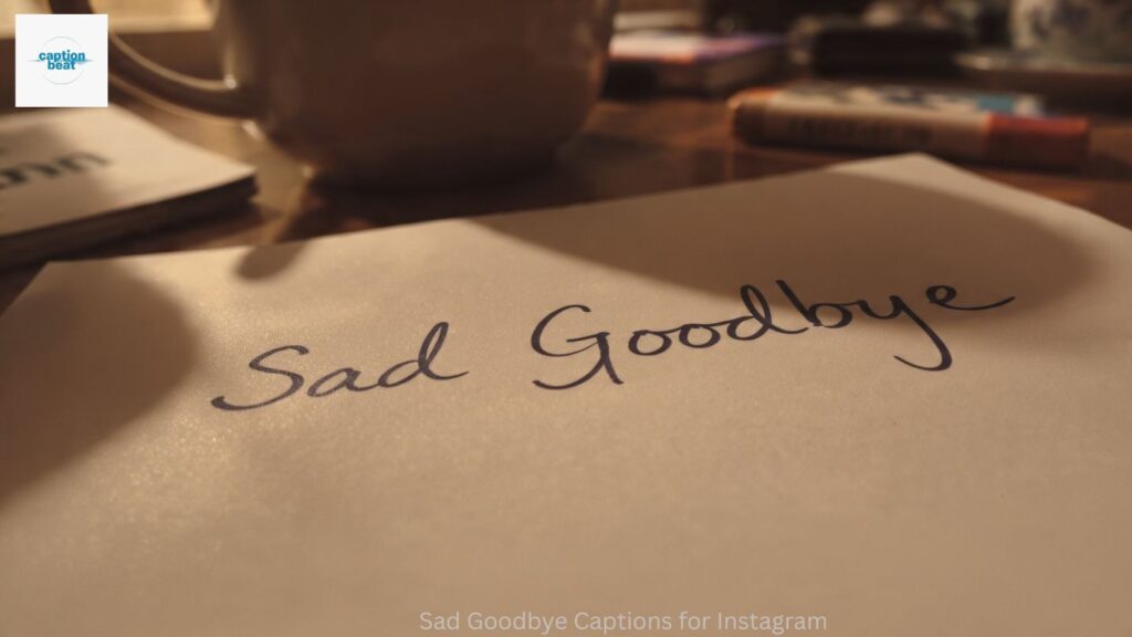 Sad Goodbye Captions for Instagram