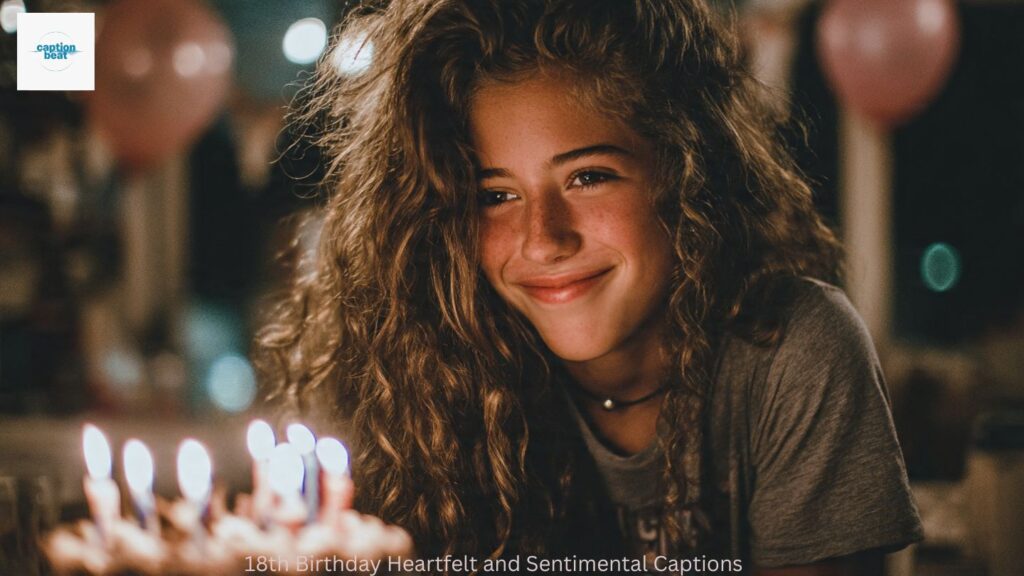 18th Birthday Heartfelt and Sentimental Captions