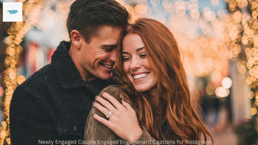 Newly Engaged Couple Engaged Engagement Captions for Instagram
