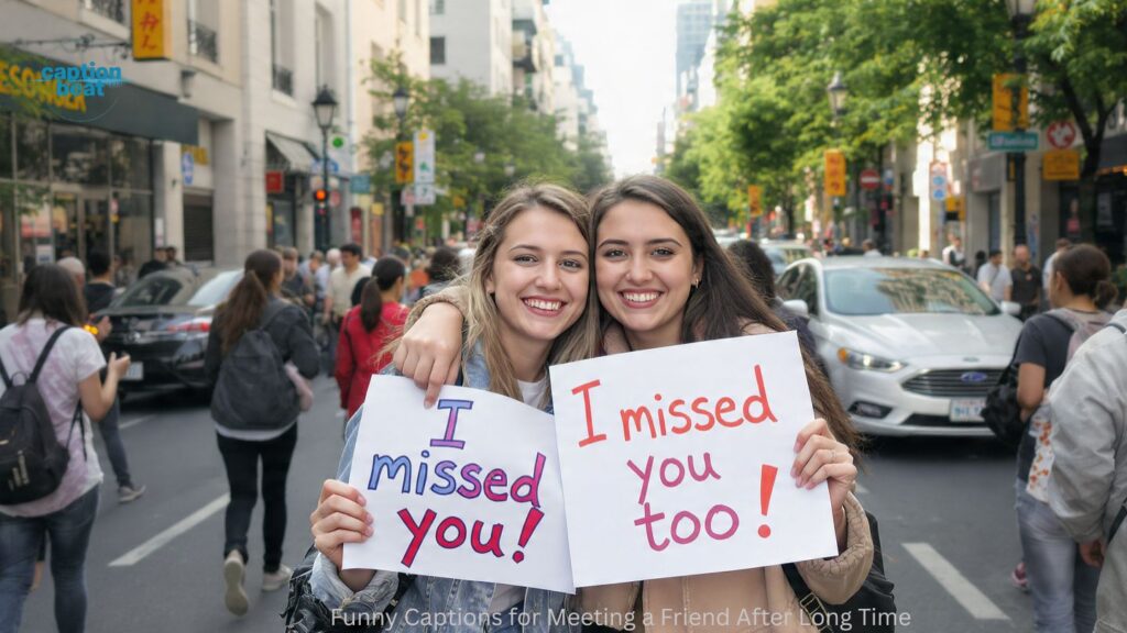 Funny Captions for Meeting a Friend After Long Time