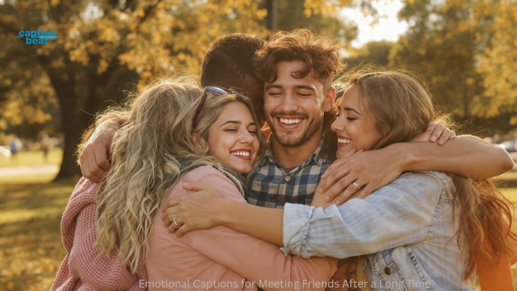 Emotional Captions for Meeting Friends After a Long Time