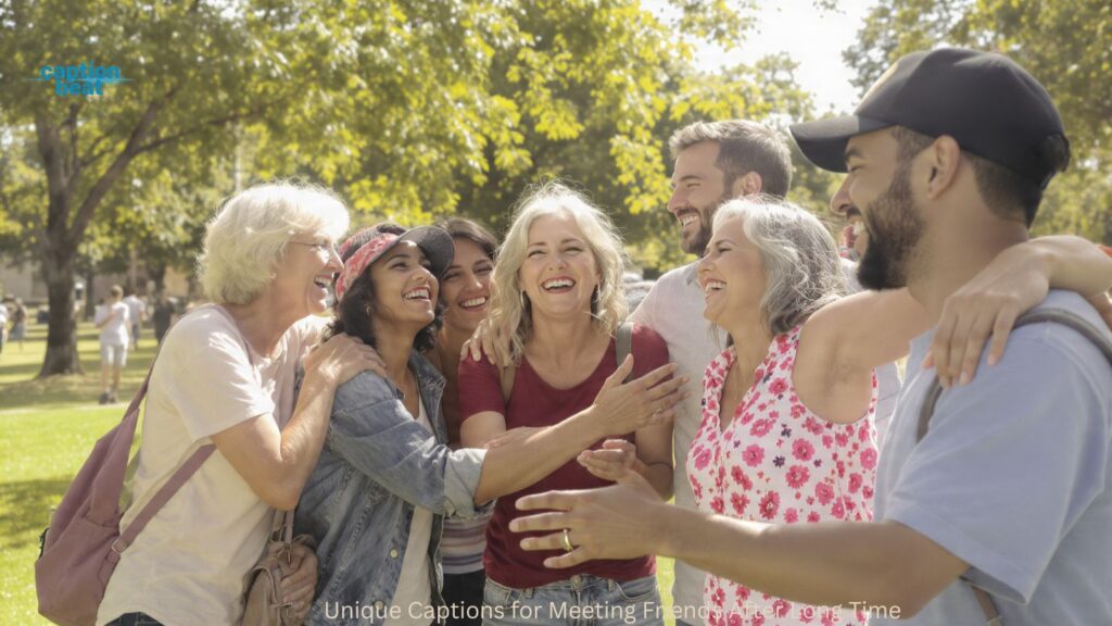 Unique Captions for Meeting Friends After Long Time