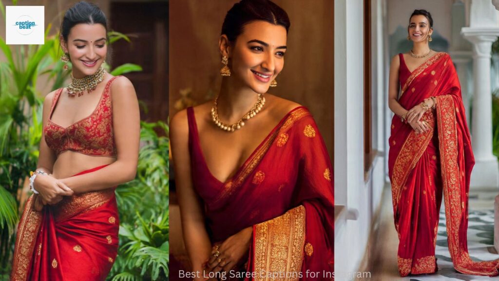 Best Long Saree Captions for Instagram