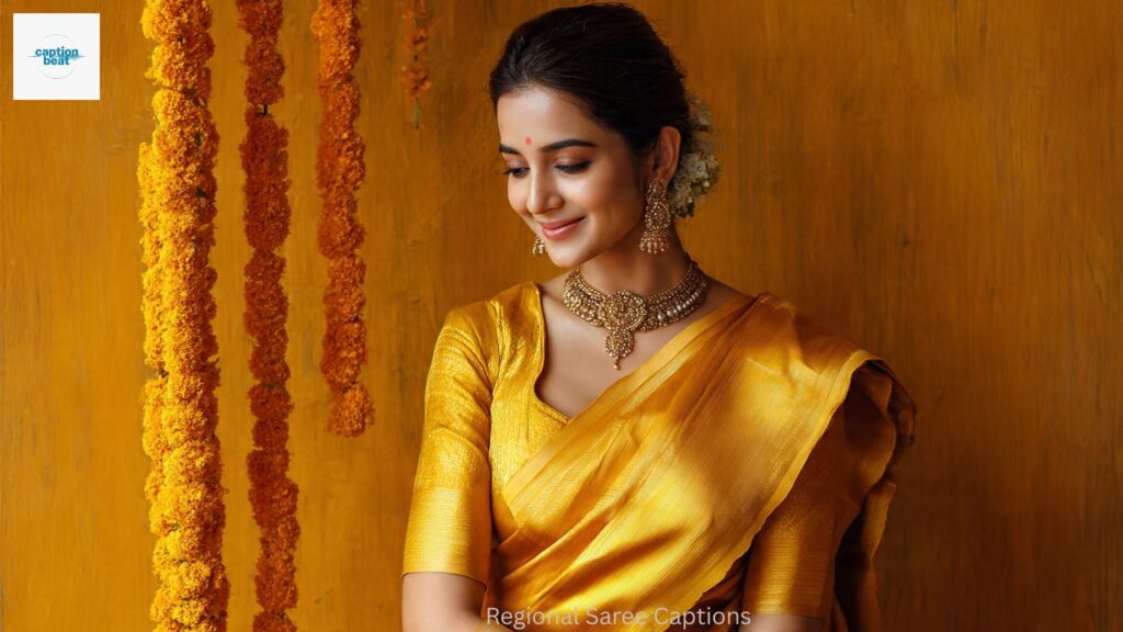 Regional Saree Captions