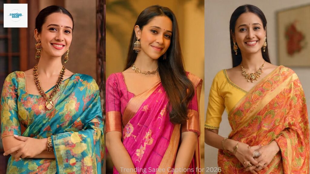 Trending Saree Captions for 2026