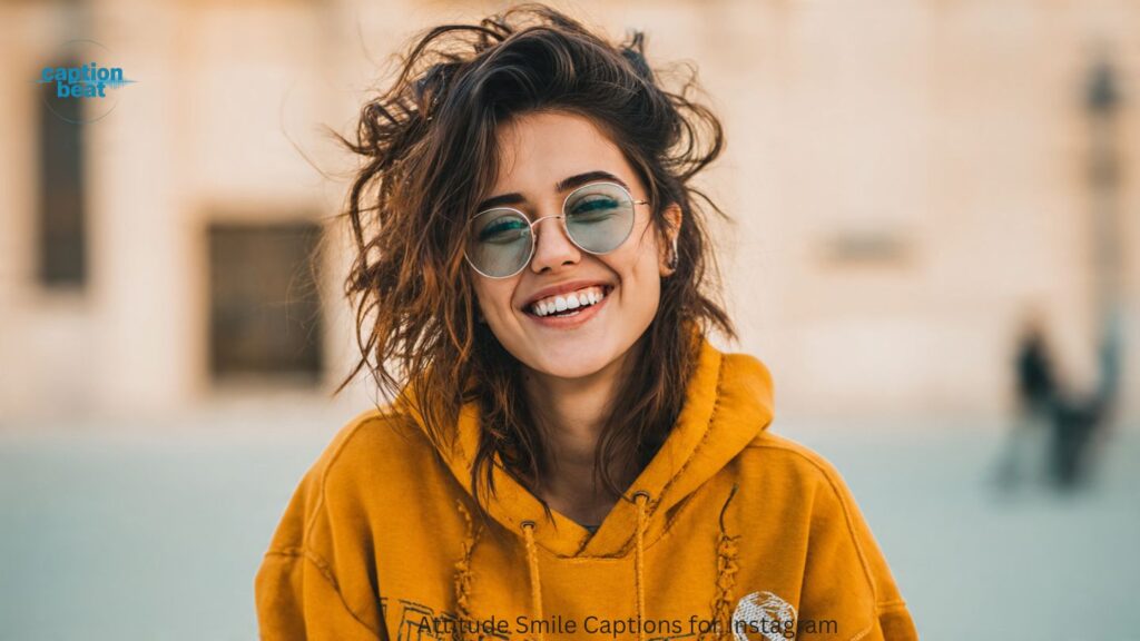 Attitude Smile Captions for Instagram
